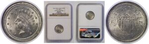 1864 Civil War Token   NGC MS-64
