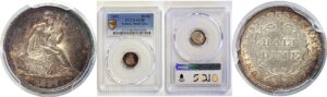 1837 Seated Liberty Half Dime  -  PCGS AU-58
