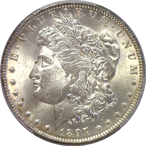 1897-O Morgan Dollar   PCGS MS-62  CAC - Image 2
