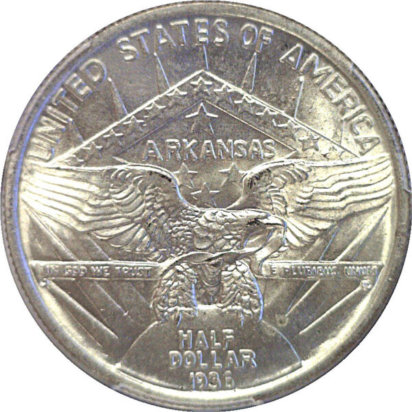 1936 Robinson Commemorative Half Dollar  -  PCGS MS-65 - Image 3