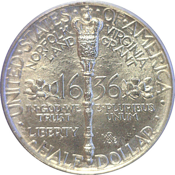 1936 Norfolk Commemorative Half Dollar  -  PCGS MS-66 - Image 3