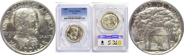 1922 Grant Commemorative Half Dollar  -  PCGS MS-64