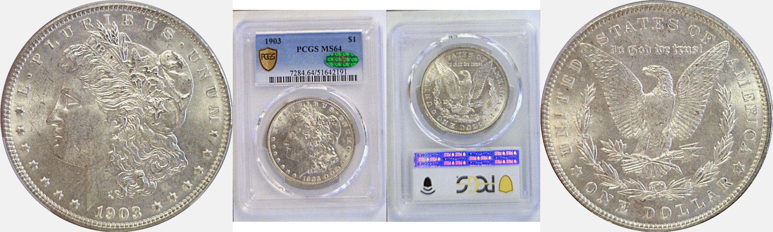 1903 Morgan Dollar  -  PCGS MS-64  CAC
