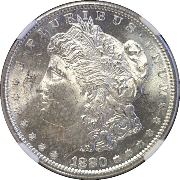1880-S Morgan Dollar  -  NGC MS-64 - Image 2