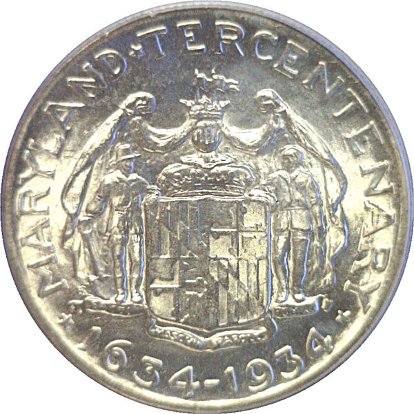 1934 Maryland Commemorative Half Dollar  -  PCGS MS-65 - Image 3