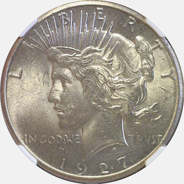 1927 Peace Dollar  -  NGC MS-62 - Image 2