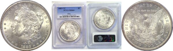 1883-CC Morgan Dollar  -  PCGS MS-64+