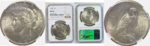 1927 Peace Dollar  -  NGC MS-62