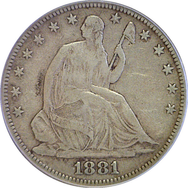 1881 Seated Liberty Half Dollar. -  PCGS VF-20 - Image 2