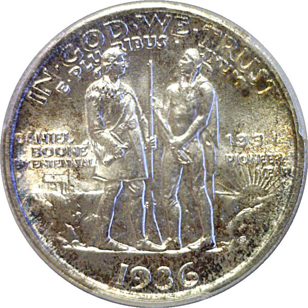 1936-S Boone Commemorative Half Dollar  -  PCGS MS-64 - Image 3