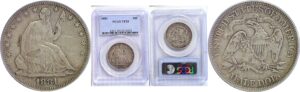 1881 Seated Liberty Half Dollar. -  PCGS VF-20
