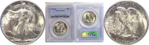 1942-D Walking Liberty Half Dollar  -  PCGS MS-66+