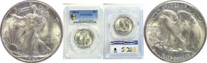 1943-D Walking Liberty Half Dollar. -  PCGS MS-66