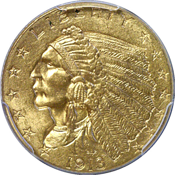 1913 $2 1/2 Indian  -  PCGS MS-63 - Image 2