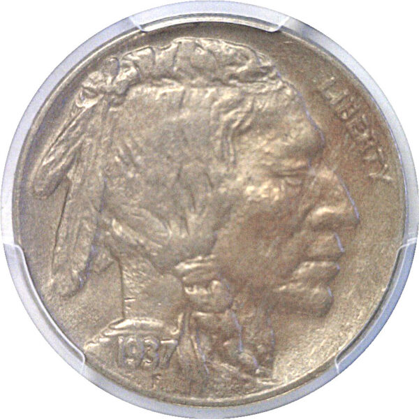 1937-D 3 Legs. Buffalo Nickel  -  PCGS AU-58  CAC - Image 2