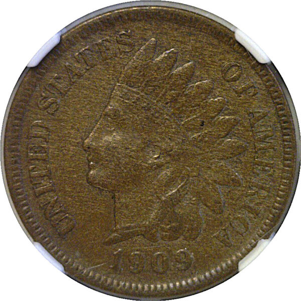 1909-S Indian Head Cent  -  NGC XF-45 - Image 2