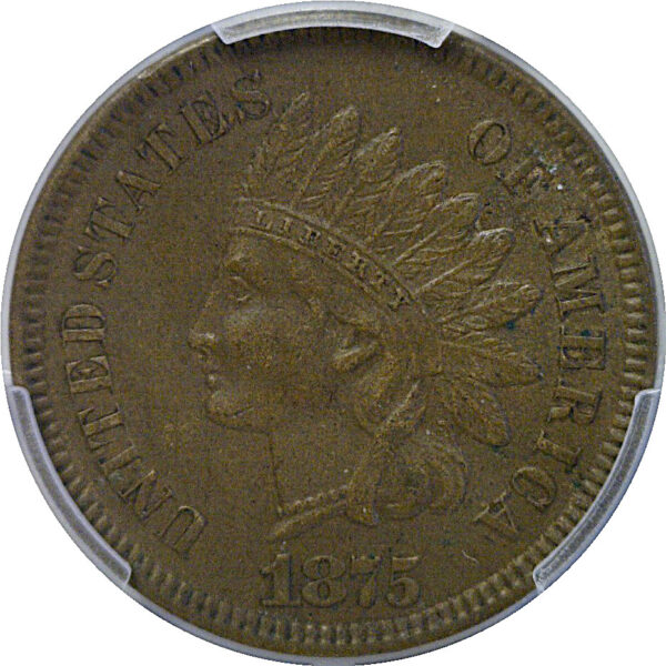 1875 Indian Head Cent    PCGS AU-55 - Image 2