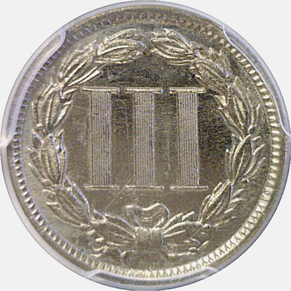 1888 Nickel Three Cent  -  PCGS PR-64 - Image 3