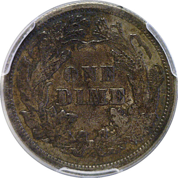 1863 Seated Liberty Dime  -  PCGS XF-45 - Image 3