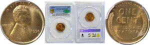 1934 Lincoln Cent  -  PCGS MS-67 RD  CAC