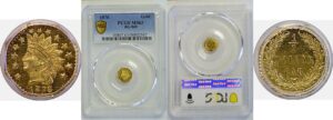 1876 50c California Fractional Gold BG-949 PCGS MS-63