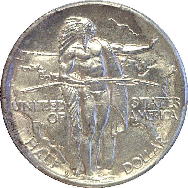 1934-D Oregon Trail Commemorative Half Dollar  -  PCGS MS-64 - Image 2