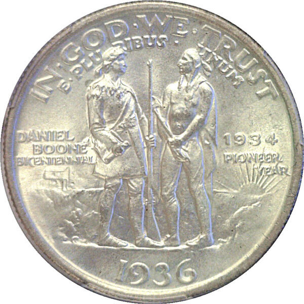 1936 Boone Commemorative Half Dollar  -  PCGS MS-65 - Image 3
