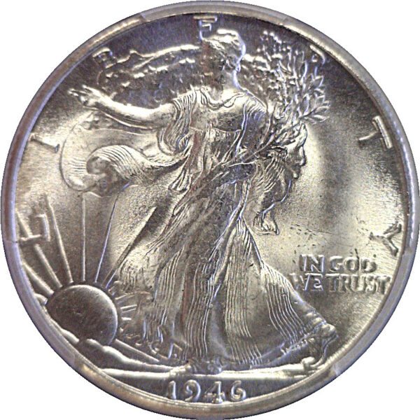 1946-D Walking Liberty Half Dollar. -  PCGS MS-66 - Image 2