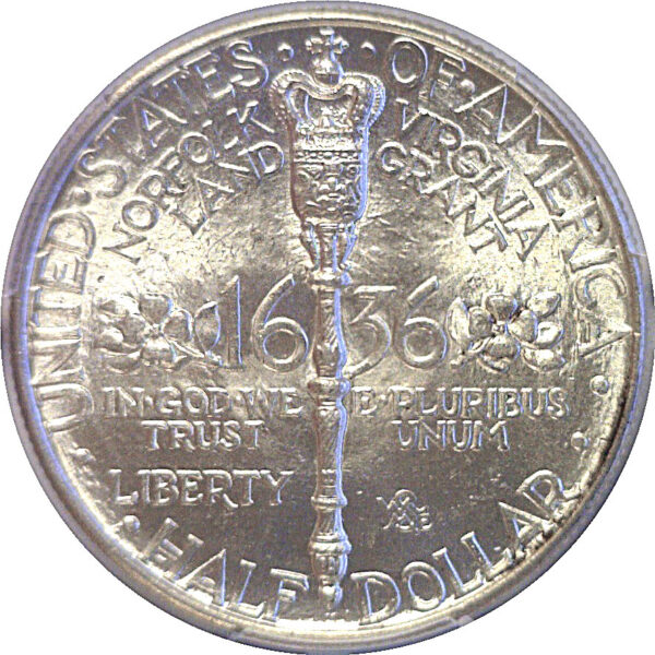 1936 Norfolk Commemorative Half Dollar  -  PCGS MS-66 - Image 3