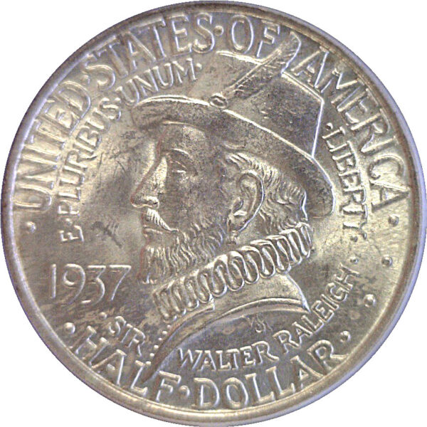 1937 Roanoke Commemorative Half Dollar. -  PCGS MS-65 - Image 2