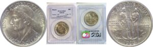 1935/4 Boone Commemorative Half Dollar  -  PCGS MS-65