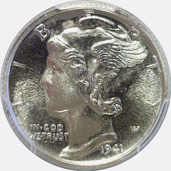 1941 Mercury Dime   -  PCGS PR-68 - Image 2