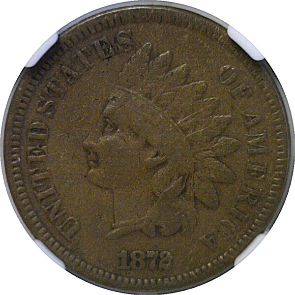 1872 Indian Head Cent   NGC VF-35 - Image 2