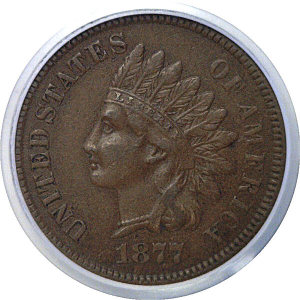1877 Indian Head Cent   PCGS XF-40 - Image 2