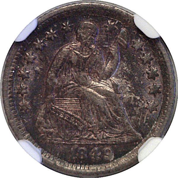 1849-O Seated Liberty Half Dime  -  NGC AU-58 - Image 2