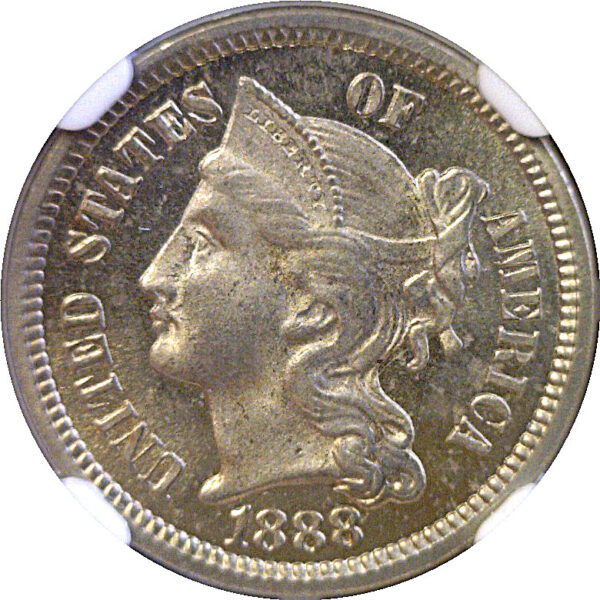 1888 Nickel Three Cent  -  NGC PF-64 - Image 2