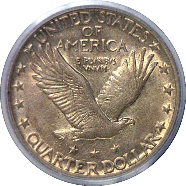 1918/7-S Standing Liberty Quarter  -  PCGS AU-53 - Image 3