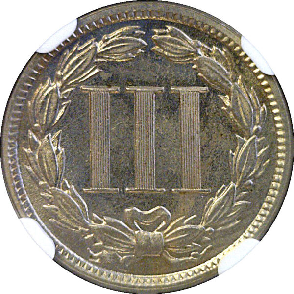 1888 Nickel Three Cent  -  NGC PF-64 - Image 3