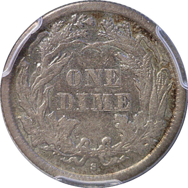1862-S Seated Liberty Dime. -  PCGS XF-45 - Image 3