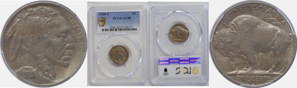 1920-S Buffalo Nickel  -  PCGS AU-58