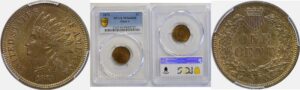 1873 Indian Head Cent PCGS MS-64 RB