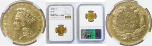 1854-O $3 Princess  -  NGC XF-45