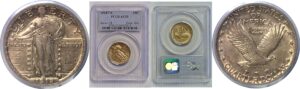 1918/7-S Standing Liberty Quarter  -  PCGS AU-53
