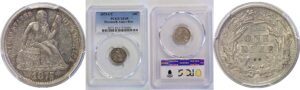 1875-CC Seated Liberty Dime  -  PCGS XF-45