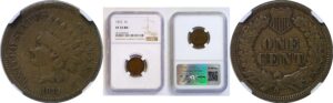 1872 Indian Head Cent   NGC VF-35