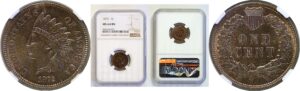 1872 Indian Head Cent   NGC MS-64 BN