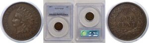 1877 Indian Head Cent   PCGS XF-40