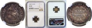 1849-O Seated Liberty Half Dime  -  NGC AU-58