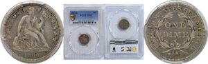 1860-S Seated Liberty Dime  -  PCGS VF-35