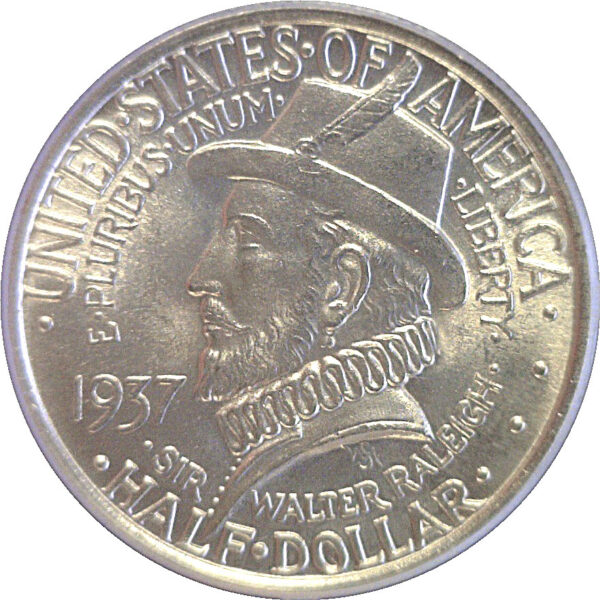 1937 Roanoke Commemorative Half Dollar. -  PCGS MS-64 - Image 2